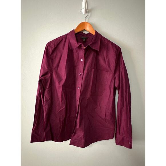 Womens Size 1x Maroon The Limited Button Dress Shirt - Picture 1 of 6